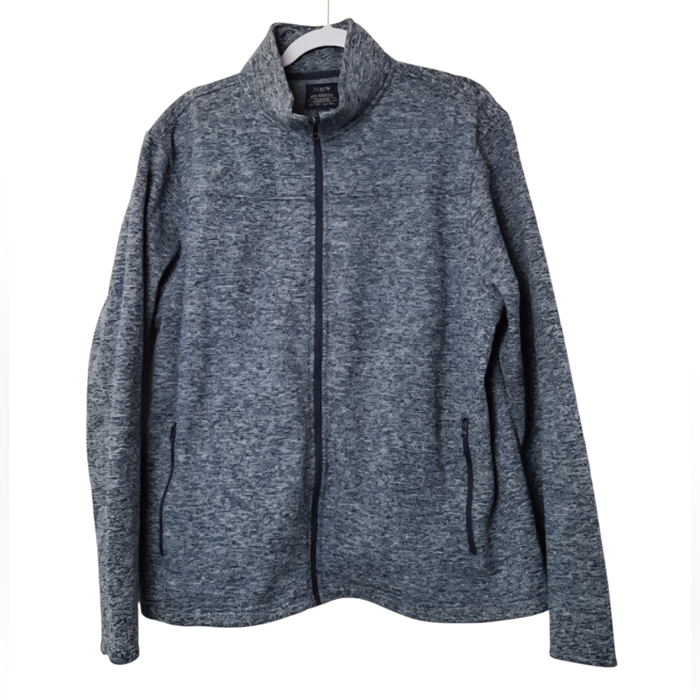J.Crew Micro-Fleece Full Zip Sweatshirt Jacket  Lightweight, sz L